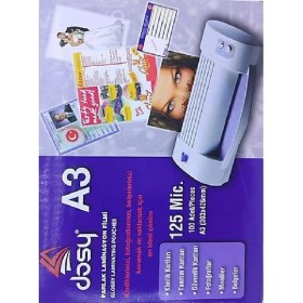 Resim A3 125 Mic Polyester Kaplama Parlak Laminasyon Filmi, Yüksek Kalite ve Parlak Yüzey 