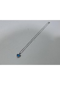 Resim Mavi Taşlı 925 Ayar Gümüş Kolye Ucu 1,65 Gram 