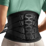 Resim Alt Sırt İçin 1 Adet Sırt Korse, Çift Taraf İçin Pulley Sistemi, Alt Sırt Desteği Kemer, Alt Sırt Pedli, Ergonomik Tasarım ve Çalışma, Ağır Kaldırma İçin Yumuşak Nefes Alabilen 3D Örme Malzeme 