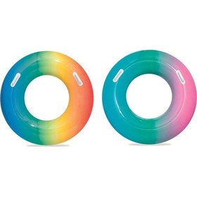 Resim Bestway Gökkuşağı Desenli Simit 91 CM 