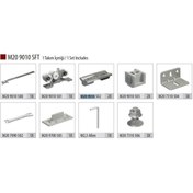 Resim Albatur 60 Kg Çift Yöne Yavaşlatıcılı Sürme Kapı Sistemi (ALB-M20 9010 SFT) 
