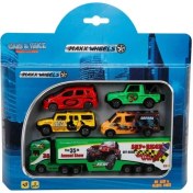 Resim Maxx Wheels Street Machine 5’li Araç Seti - Safari 