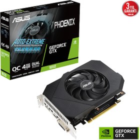 Resim GEFORCE PH-GTX1650-O4GD6-P-V2 4GB GDDR6 128bit 1620Mhz 1xDVI 1xHDMI 1xDP EKRAN KARTI 