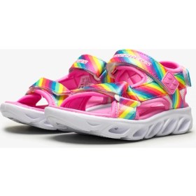 Resim Skechers Hypno - Flash - Rainbow Lights Büyük Kız Çocuk Çok Renkli Işıklı Sandalet 20218L Mlt 