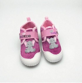 Resim Kışlık Tek Cırt Cırtlı Ayarlanabilir Yumuşak Rahat Taban Ev Okul Kreş Günlük Ayakkabı Mor 