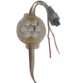 Resim 24 Volt 50mm Adreslenebilir Argb Lunapark Ledi Ws2811 Argb Pixel Modül Led 30 Adet 