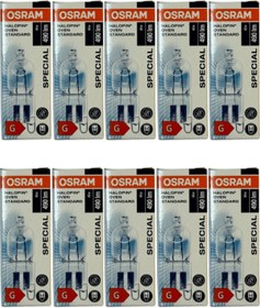 Resim Osram Halopin Oven 40W 2700K (Sarı Işık) G9 Duylu Halojen Fırın Ampulü (10 Adet) 