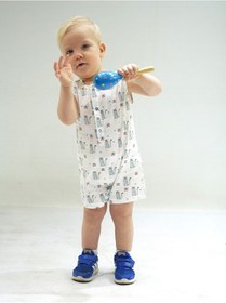 Resim Kidaxi Kedi Temalı Barbatoz 1-3/3-6/6-9/9-12 Ay Beyaz 