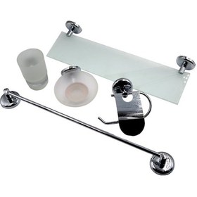 Resim Dkr 5 Parça Banyo Seti Krom 6 Parça Gri 