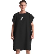 Resim Jeemson Hızlı Kuruyan Kapüşonlu Plaj Havlusu - Yüzme Ve Soyunma İçin Pratik Siyah 