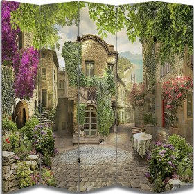 Resim Manzara Temalı Özel Tasarım Paravan Room Divider 180 x 200 cm 