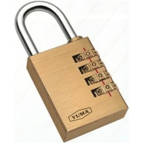 Resim Eco Lounge Yuma Pirinç Şifreli Asma Kilit - 3 Basamaklı 30mm 