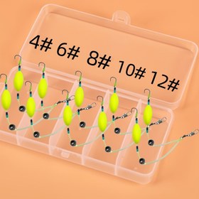 Resim 5'li Set Ters Tabanlı Çift Kancalı Balık Oltası, Avrupa Tarzı Sazan Avı İçin Ters Tabanlı Yem Kanca 