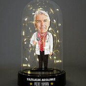 Resim Erkek Doktor Karikatürlü Işıklı Fanus Biblo 