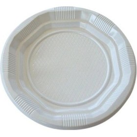 Resim Plastik Tabak Kullan At Tabak 500'lü 19 Cm Beyaz Plastik Tabak 