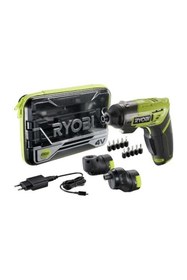 Resim Ryobi Ergo A2 Akülü Tornavida Seti Köşe+ofset Başlık Setli 