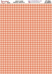 Resim Pirinç Dekopaj Kağıdı 30x42cm Pt-851 Damalı 