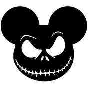 Resim Cadılar Bayramı Mickey Sticker Oto-motor-laptop-duvar-dekor 30 X 27 Cm 