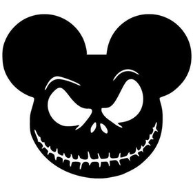 Resim Cadılar Bayramı Mickey Sticker Oto-motor-laptop-duvar-dekor 30 X 27 Cm 