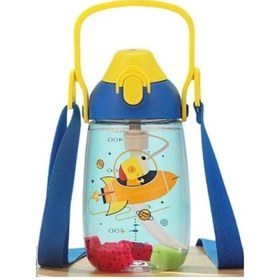 Resim Vagonlife Mavi Galactic Pipetli 500 ML Boyun Askılı Tritan Su Matarası Vgn2201 