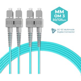 Resim Fiber Optik Patch Kablo SC-SC Duplex 2.0mm Multi Mode 3 METRE 
