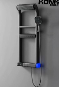 Resim Konk Tools Lüks Dijital LED Ekranlı Robot Duş Seti Lüks Şelale ve Yağmur Duş Sistemi 