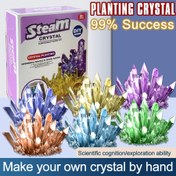 Resim Kristal Dikim Deneyleri, Bilim ve Eğitim Oyuncakları, Kendin Yap Büyüyen Kristaller, 4 Set Deney Malzemeleri Dahil, 4 Kristal Yapılabilir ve 4 Kristal Sergi Kutusu Gönderilir 