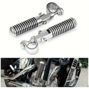 Resim Motion003 Universal Motosiklet Ayaklık Cnc Katlanır Ayak Pedı Ayarlanabilir Plating Aksesuar 