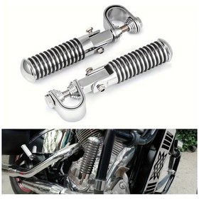 Resim Motion003 Universal Motosiklet Ayaklık Cnc Katlanır Ayak Pedı Ayarlanabilir Plating Aksesuar 