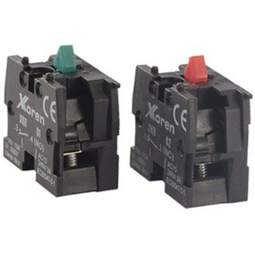 Resim Xkoren Stop Butonuiçin Kontak Bloğu 1nk Kırmızı 20 Adet 