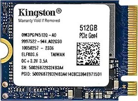 Resim Kingston 512GB M.2 2230 PCIe Gen 4.0x4 NVMe SSD TLC NAND (4700 MB/s'ye kadar hızlar) OM3PGP4512Q-A0 Buhar Güverte Yüzey Ally Mini PC'ler ile Uyumlu 