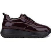 Resim Tamer Tanca Kadın Hakiki Deri Bordo Sneakers & Spor Ayakkabı 1107 521 Bn Ayk Sk25-26 Bordo Rugan Bordo 