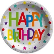 Resim Thb7214 Superstar Birthday Tabak 23 Cm 8 Adet 