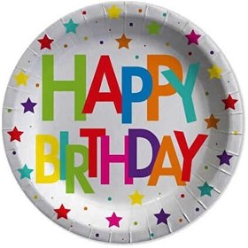 Resim Thb7214 Superstar Birthday Tabak 23 Cm 8 Adet 