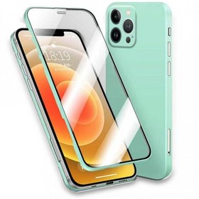 Resim Apple iPhone 11 Pro 360 Kaplama Led Kılıf Yeşil 