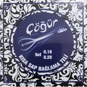 Resim Cogur 004/CBT Kısa Sap Bağlama Teli (0.18) | Profesyonel Seri Çelik Tel Parlak Tını ve Uzun Ömür 