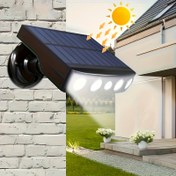 Resim 1 adet güneş enerjili ışık, hareket sensörlü güneş enerjili aydınlatma, bahçe için güneş enerjili güvenlik lambası, ön kapı, arka bahçe, merdivenler, garaj ve bahçeler için uygun, uzaktan kumandasız ürün 