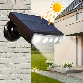 Resim 1 adet güneş enerjili ışık, hareket sensörlü güneş enerjili aydınlatma, bahçe için güneş enerjili güvenlik lambası, ön kapı, arka bahçe, merdivenler, garaj ve bahçeler için uygun, uzaktan kumandasız ürün 