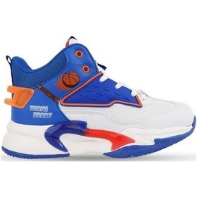 Resim Cool London Beyaz Bağlı Erkek Çocuk Basketbol Ayakkabı Beyaz 