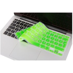Resim Apple Uyumlu MacBook Air Pro Klavye Koruyucu Türkçe Q Silikon Ultra İnce Eski Usb Hdmı Model Yeşil 