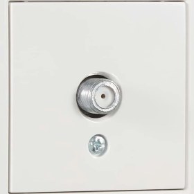 Resim Viko Karre Uydu Prizi F Konnektörlü Çerçeveli - Beyaz 