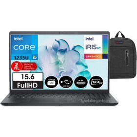 Resim Inspiron15 3520 İntel Core i5-1235U 32gb 256GB Ssd 15,6" Fhd 120Hz Windows11Pro INS35202405200941+ Çanta 