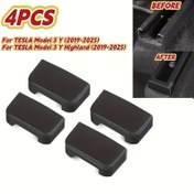 Resim 2025-2025 Modeller için Tesla 21-24 Model Y/17-23 Model 3/24 - 3 Adımlı Kayar Kapak, Ayarlanabilir Kayışlı, Dayanıklı PP Malzeme, Çizilme ve Darbe Dirençli İç Mekan Yükseltmesi 