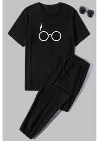 Resim Unisex Potter Baskılı 2'li Eşofman Takımı Kırmızı 