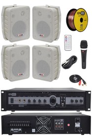 Resim Lastvoice High Voice Paket-1 Bölgeli Anfi Ve Duvar Hoparlör Ses Anons Sistemi Seti 