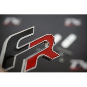 Resim Seat Fr Logo Ön Panjur Vidalı 3D Krom Metal Logo 