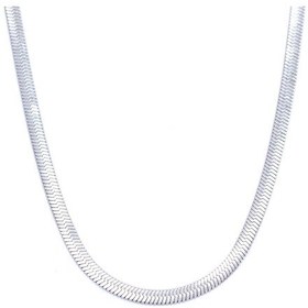 Resim Ferizz Ferizz 316L Çelik 4 Mm Italyan Yassı Unisex Zincir Kolye Zn-217 Çok Renkli 