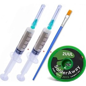 Resim 2ull Solder Away Lehim Temizleme Emme Teli 2.0mm 1.5 Metre Set 