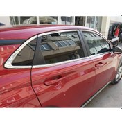 Resim Hyundai Kona 2017-2022 Cam Çıtası Çerçevesi Komple Set Kromu 
