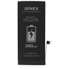 Resim Winex iPhone 11 Uyumlu Güçlendirilmiş Premium Batarya 